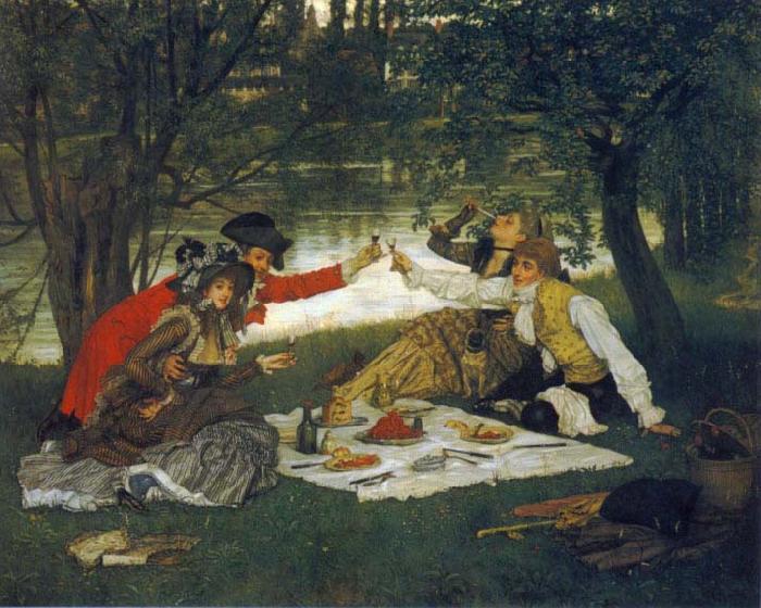 James Tissot La partie carree oil painting image